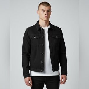 Men's Black Jean Jacket